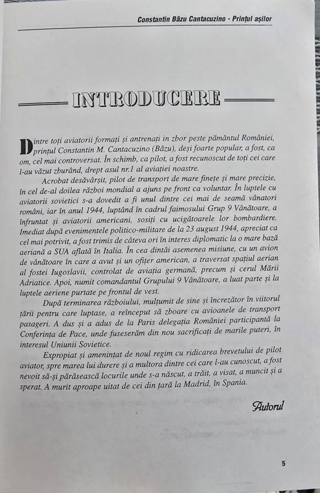 Constantin Cantacuzino - As al Aviației