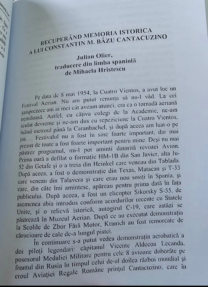 Constantin Cantacuzino - As al Aviației